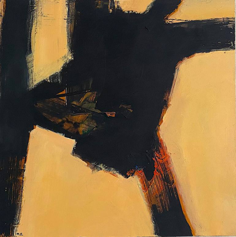 Dark on Light, Acrylic on Canvas