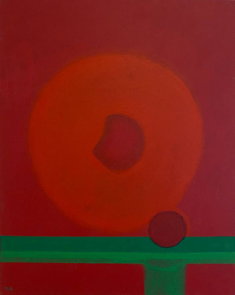 Abstract "Red" I, Acrylic on Canvas