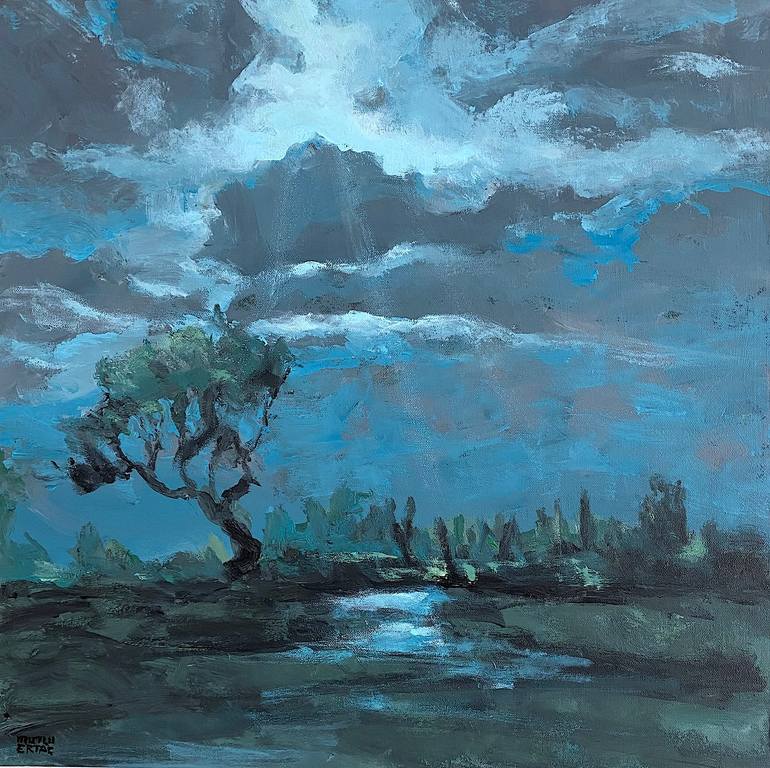 Clouds, Acrylic on Canvas