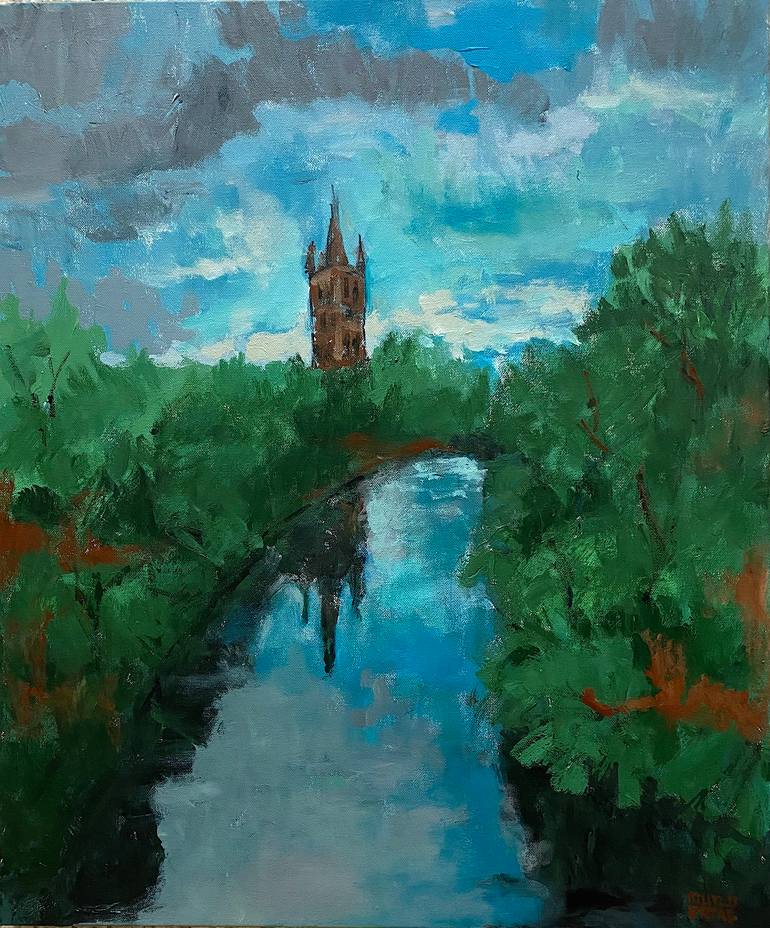 Rainy Afternoon in Glasgow, Acrylic on Canvas
