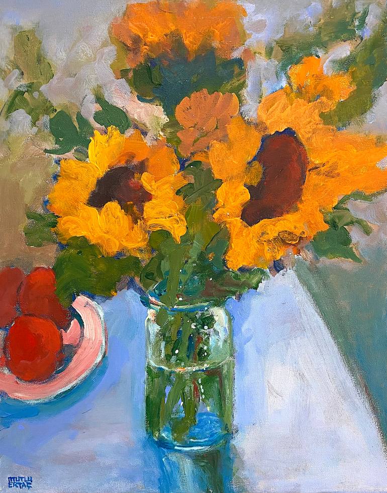 Sunflowers, Acrylic on Canvas