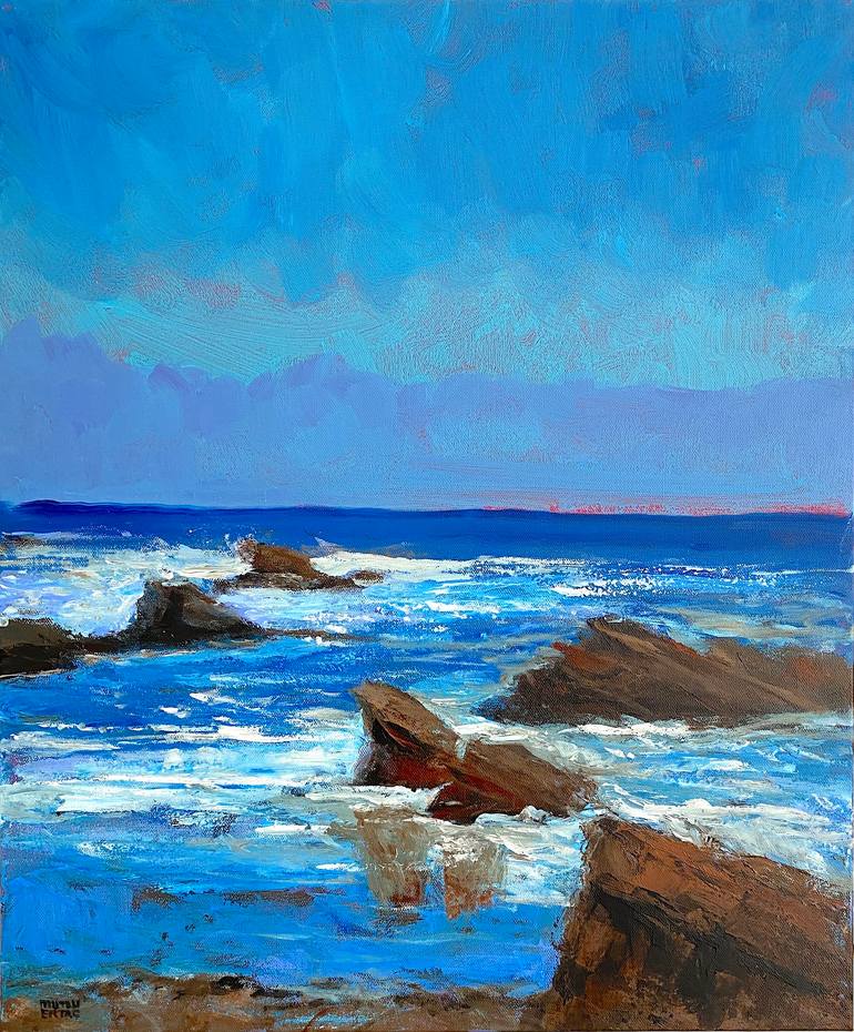 Morning by the Water., Acrylic on Canvas