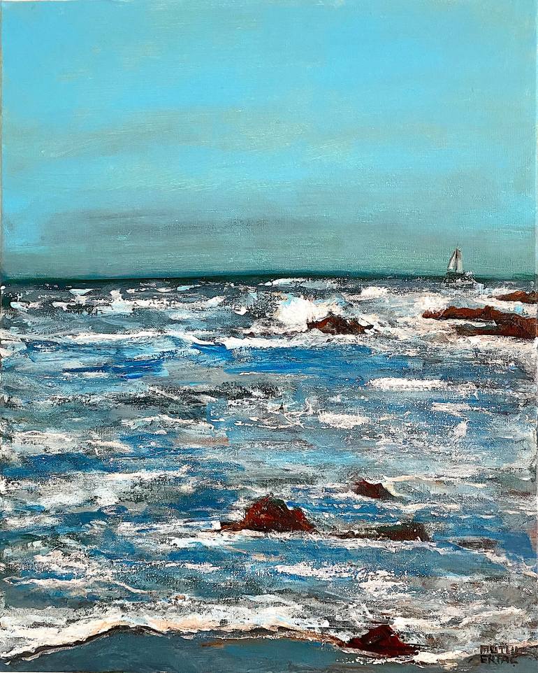 Crystal Cove State Beach, Acrylic on Canvas