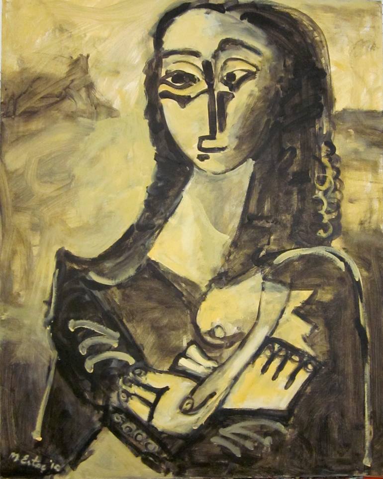 Mona Lisa after da Vinci, Acrylic on Canvas