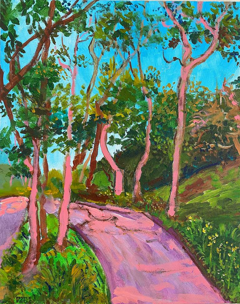 Stroll around the Park., Acrylic on Canvas