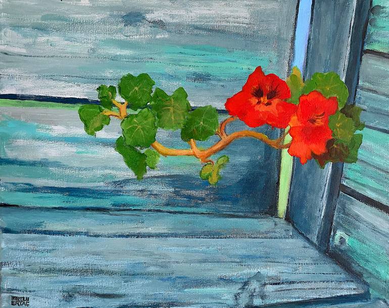 Nasturtium, Acrylic on Canvas