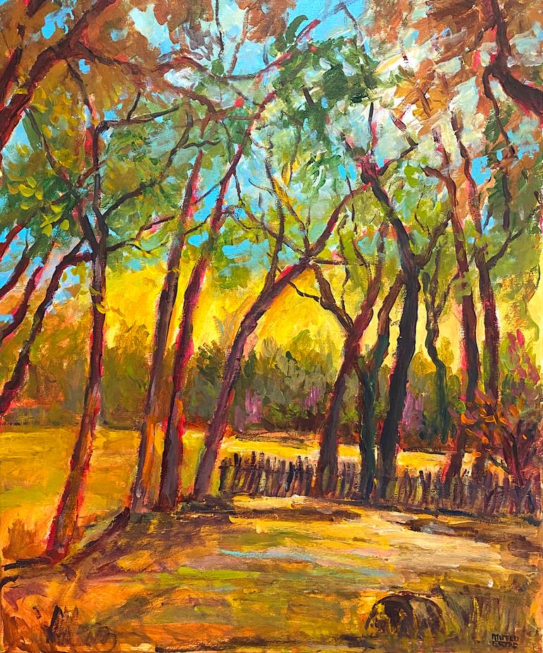 Fall In California, Acrylic on Canvas