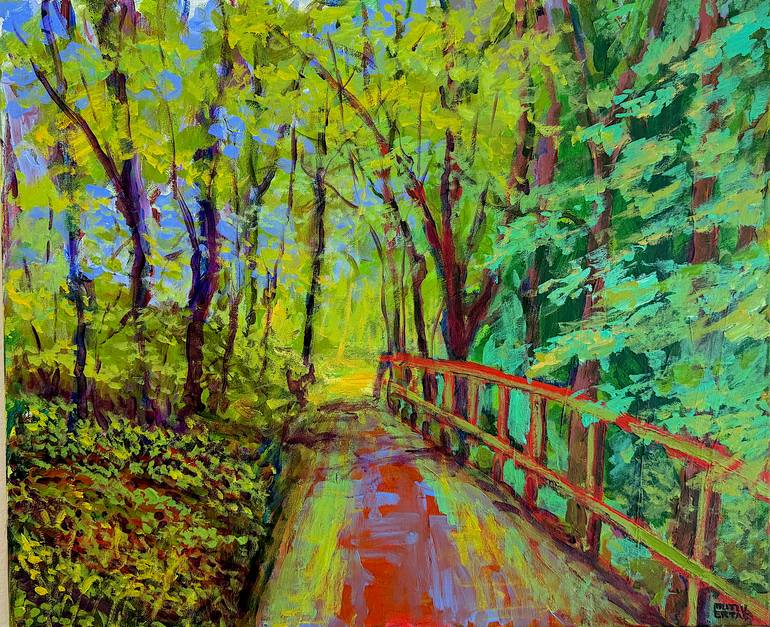 Woodland Path, Acrylic on Canvas