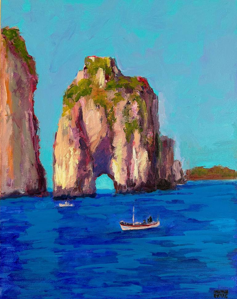 Capri, Acrylic on Canvas