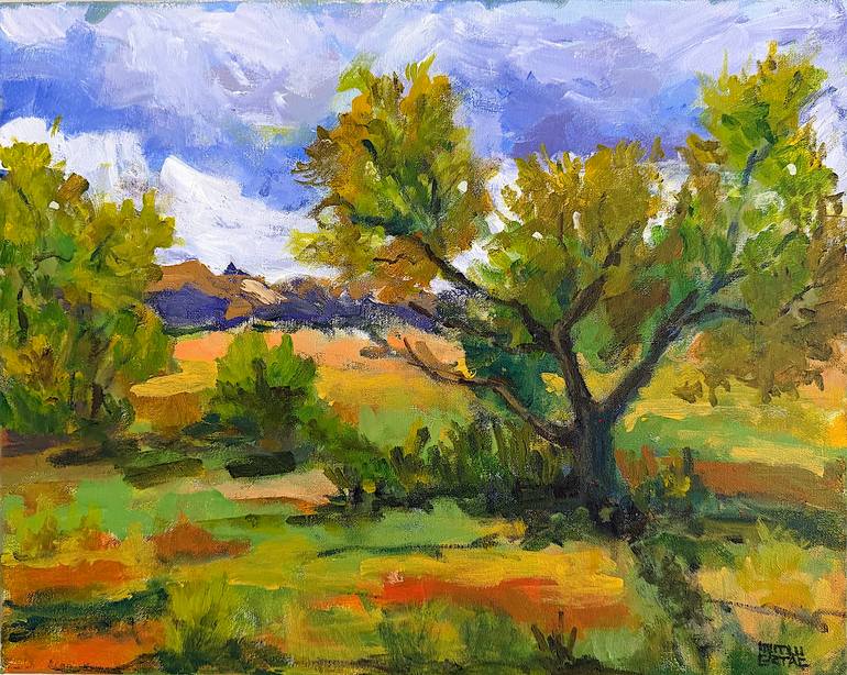 Sunlit Valley, Acrylic on Canvas