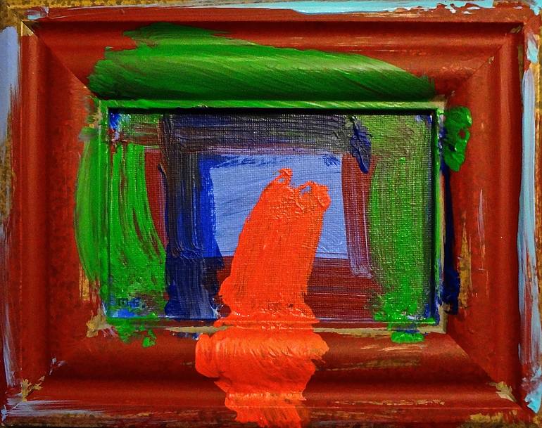 View from Window, Acrylic on Canvas