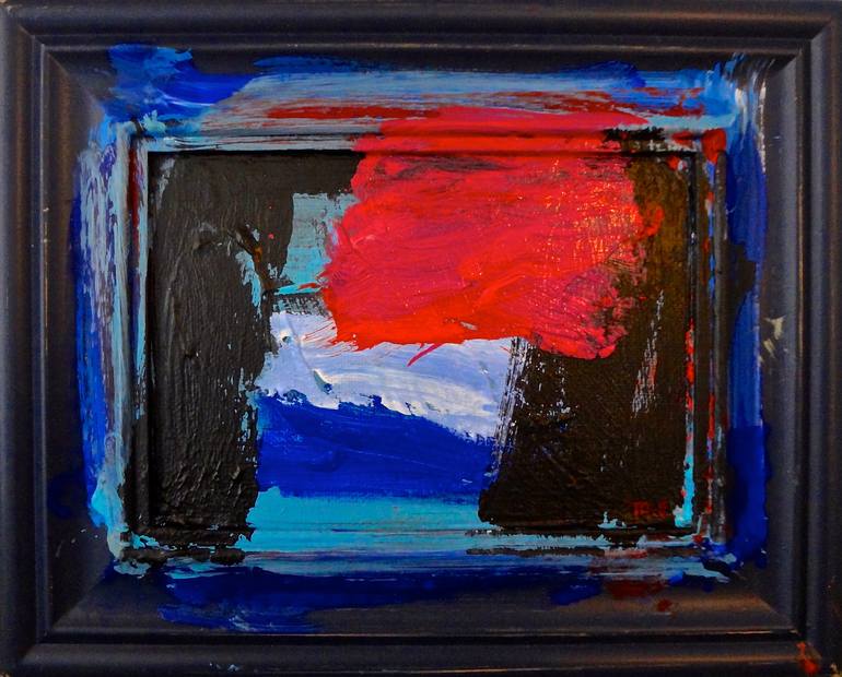 Ocean, Acrylic and Ink on Canvas