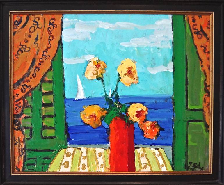 Sea by the Window, Acrylic on Canvas