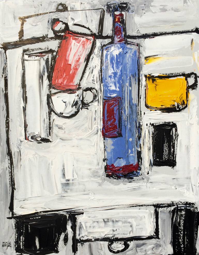 Composition II, Acrylic and Ink on Other