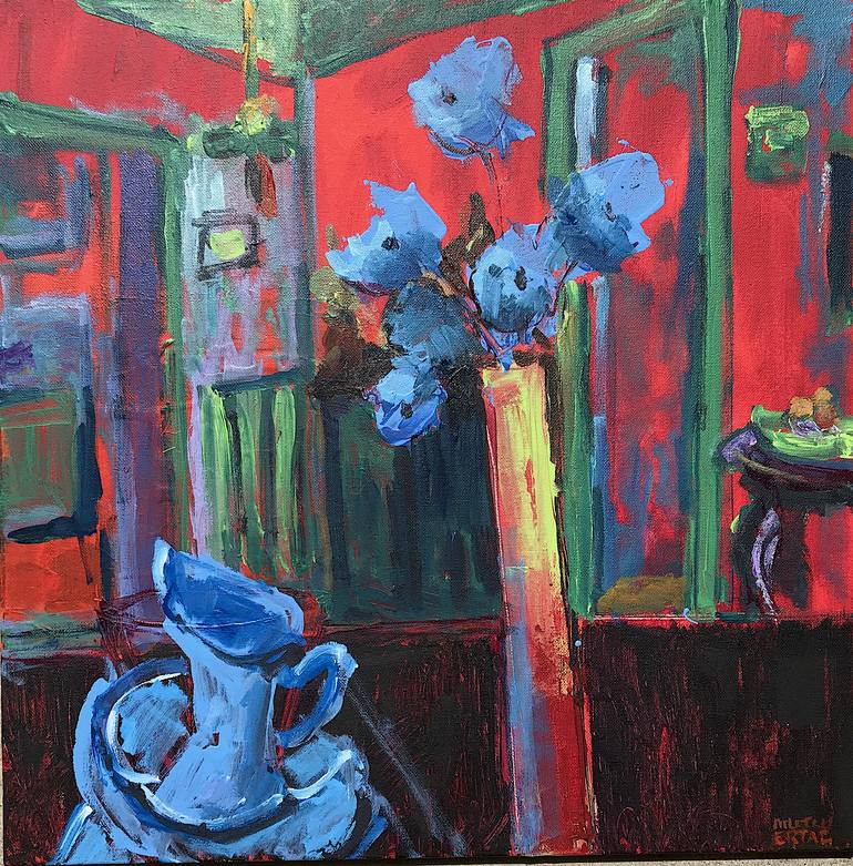 Interior II, Acrylic and Ink on Canvas