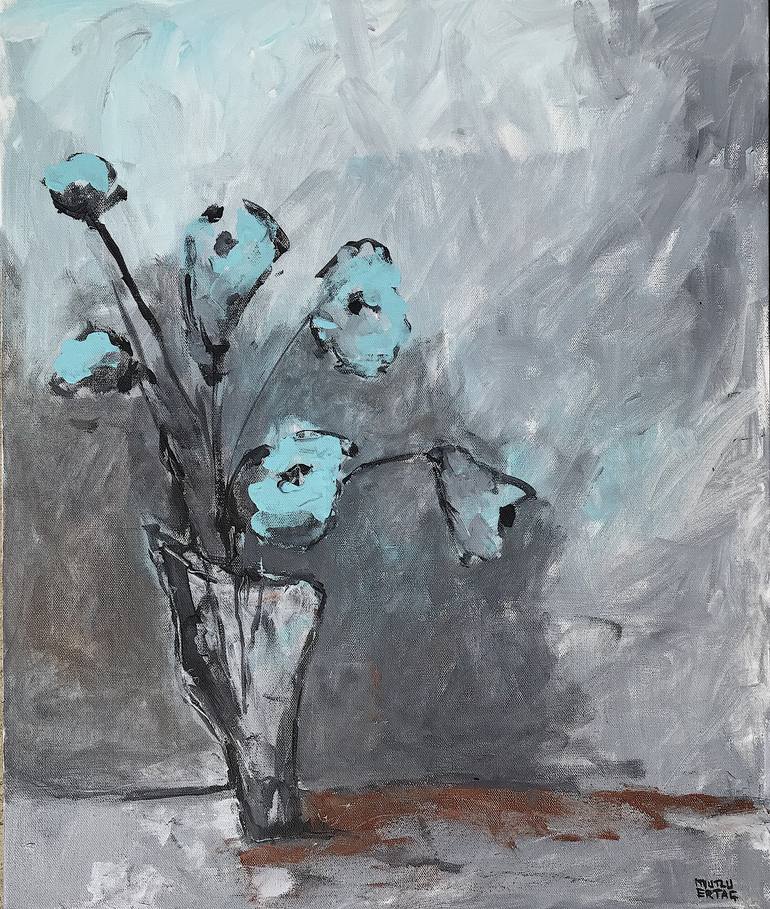 Spring Blooms, Acrylic and Ink on Canvas