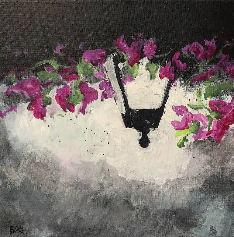 Porch Light, Acrylic and Ink on Canvas