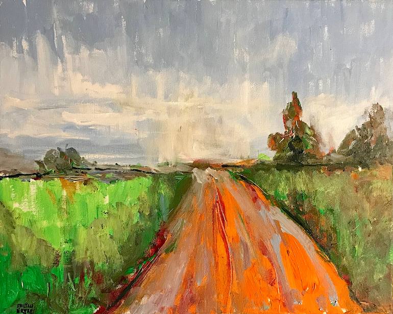 Crystal Cove State Park in the Morning., Acrylic and Ink on Canvas
