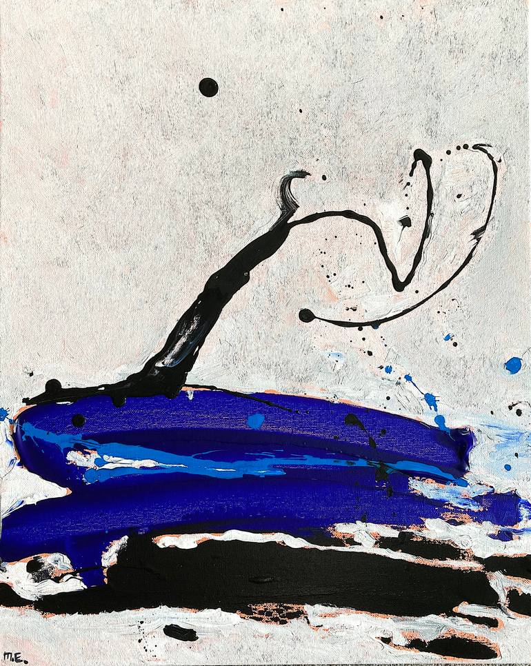 Ocean Series No. 2, Acrylic and Ink on Canvas