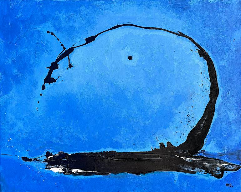 Ocean Series No. 3, Acrylic and Ink on Canvas