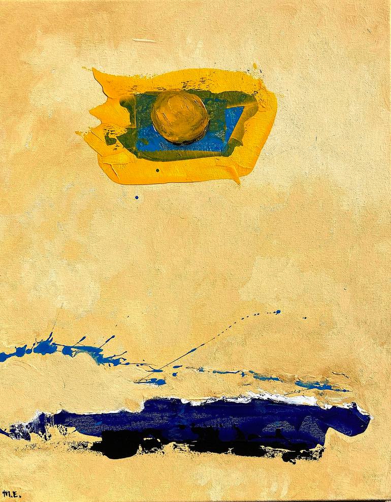 Ocean Series No. 6, Acrylic and Ink on Canvas