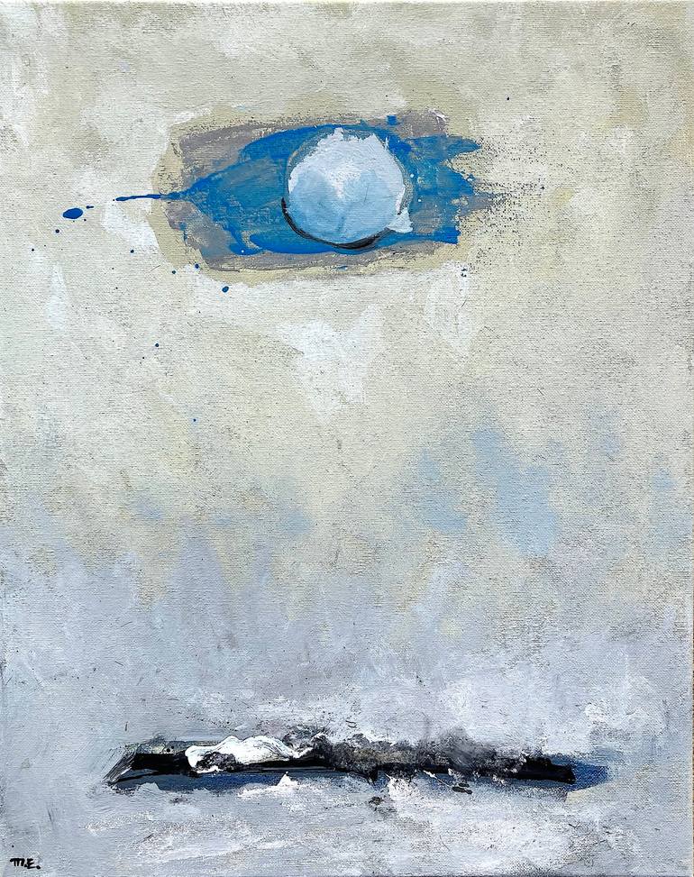 Ocean Series No. 7, Acrylic and Ink on Canvas