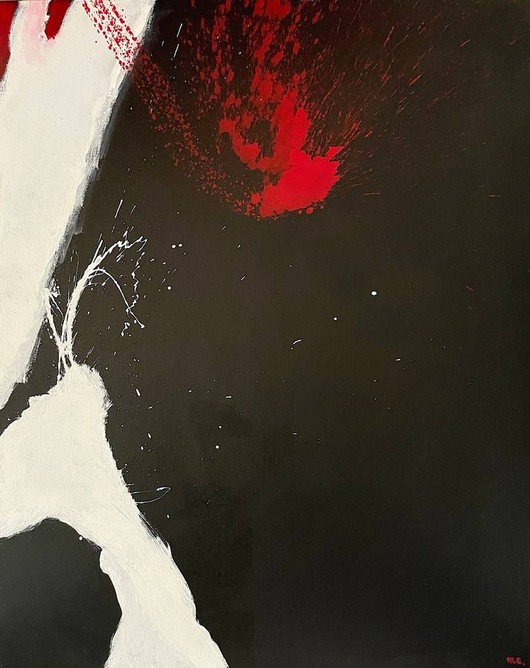 Eternal Oppose, Acrylic and Ink on Canvas