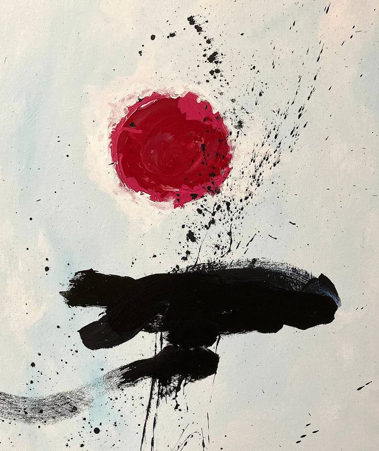 Day and Night, Acrylic and Ink on Canvas