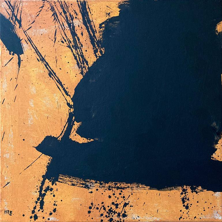 Edge, Ink and Acrylic on Canvas