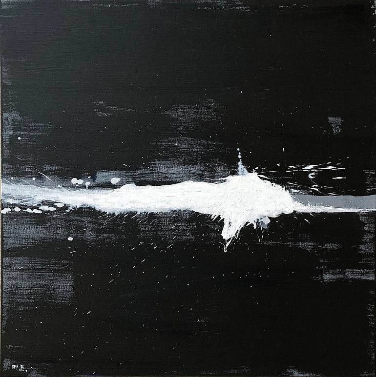 The Beginning., Acrylic and Ink on Canvas