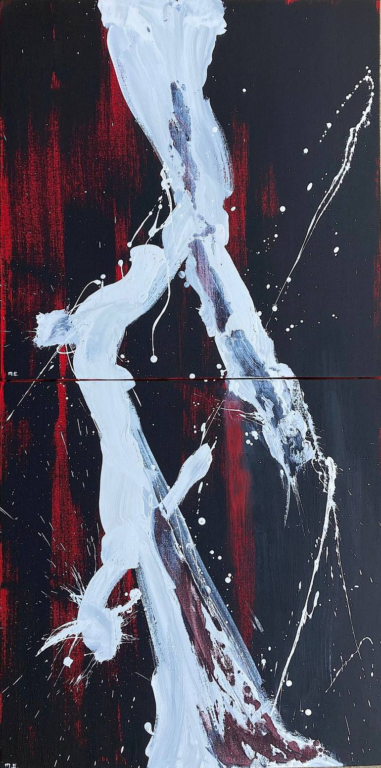 Divergence, Acrylic and Ink on Canvas
