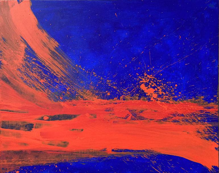 Tempestuous, Acrylic and Ink on Canvas