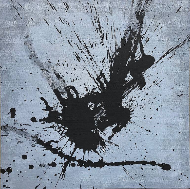 Void, Acrylic and Ink on Canvas