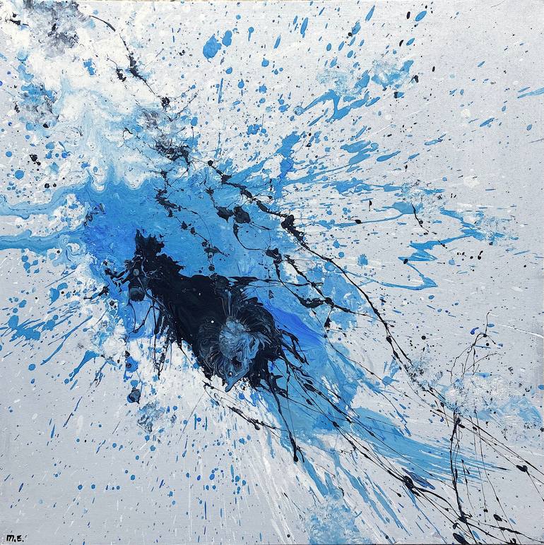 Impression, Acrylic and Ink on Canvas