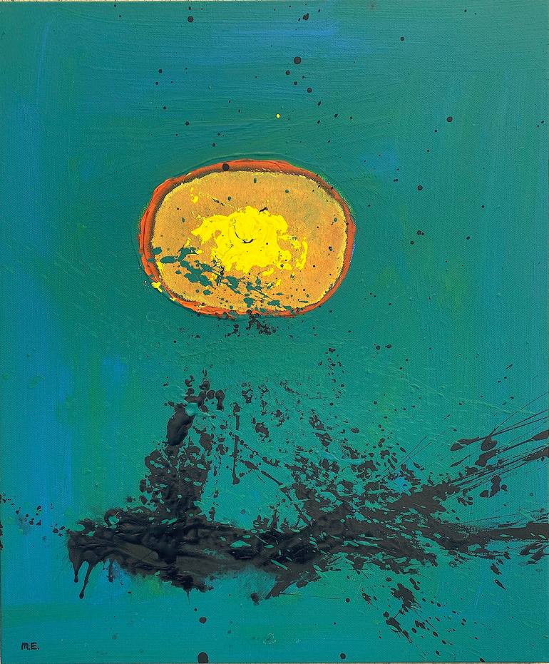 Flight, Acrylic and Ink on Canvas